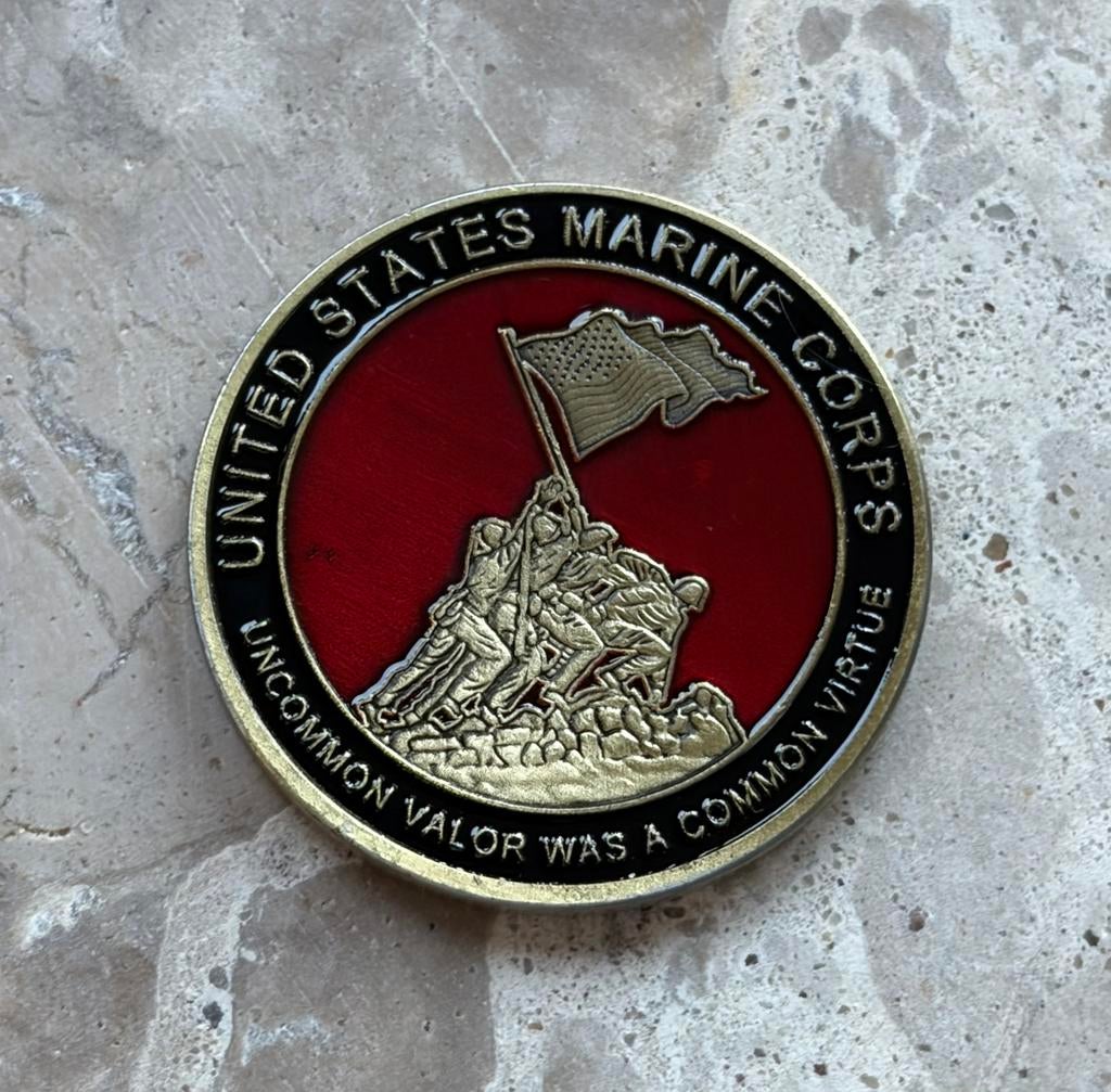 US Marine Corps coin, Verzamelen, Ophalen of Verzenden, Marine, Amerika, Embleem of Badge