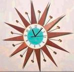 Kleine zonneklok op batterij. Nieuw in verpakking., Ophalen of Verzenden, Nieuw, Analoog, Wandklok