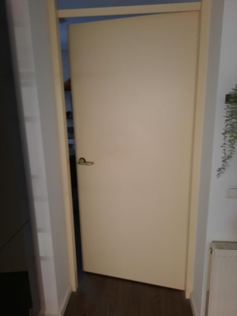 4 Opdekdeuren  93 x 2115 cm 3x rechts 1x links met sloten, Ophalen, Binnendeur, 200 tot 215 cm