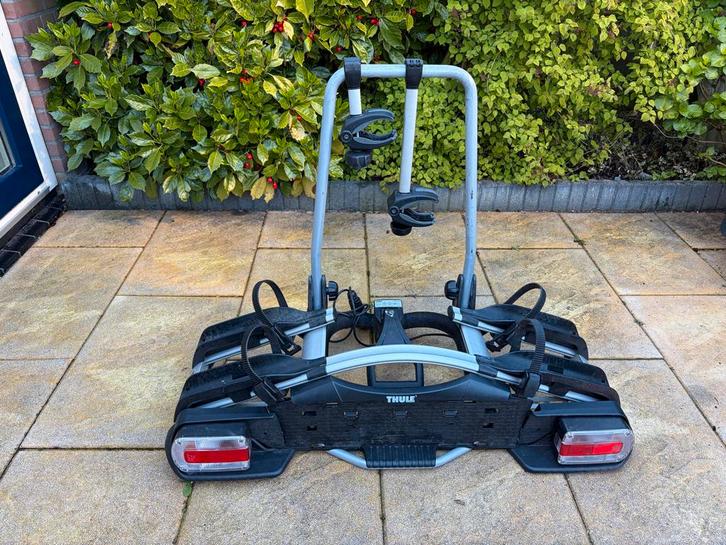 Thule euroway 921 fietsendrager voor twee fietsen, Auto diversen, Fietsendragers, Gebruikt, Trekhaakdrager, 2 fietsen, Ophalen