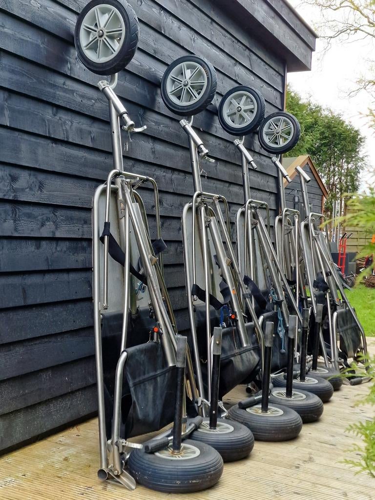 Blokart partij voor verhuur of hobby - 6 karts + 9 zeilen, Ophalen, Gebruikt, Minder dan 15 m²