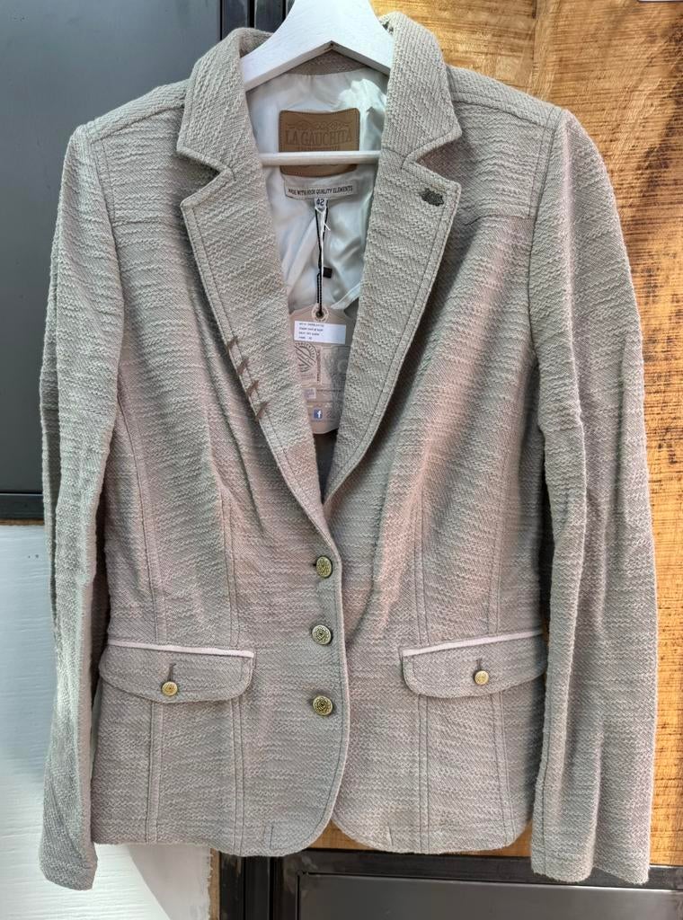 Nieuwe L’argentina blazer maat 42 beige, Beige, Maat 42/44 (L), Ophalen of Verzenden, Zo goed als nieuw