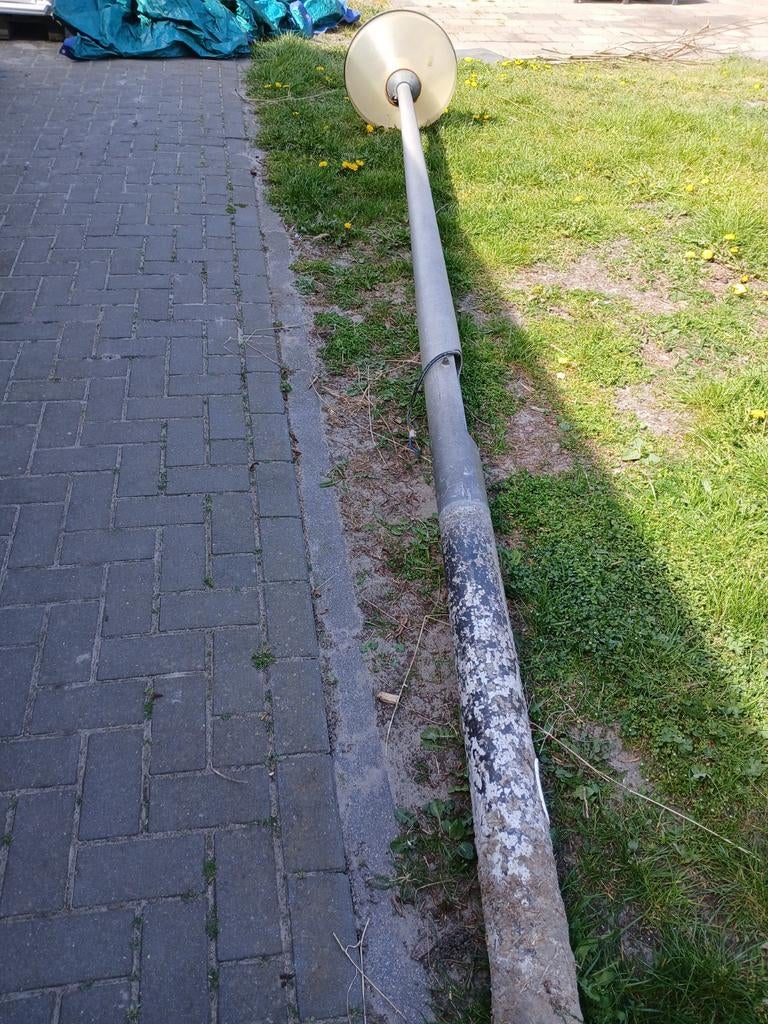 Lantaarnpaal 4m, Tuin en Terras, Buitenverlichting, Ophalen, Gebruikt, Staande lamp, Netvoeding