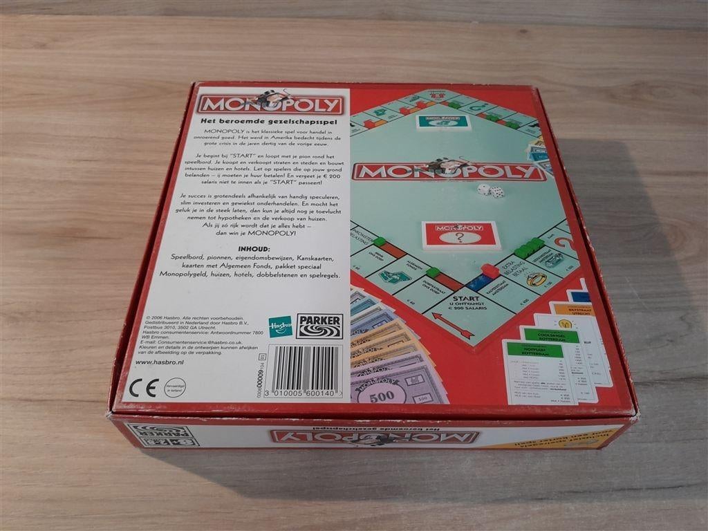 Monopoly het beroemde gezelschapspel - s5719, Verzenden, Zo goed als nieuw