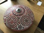 Marokkaanse plafonnière mozaïek rood/wit, Huis en Inrichting, Lampen | Plafondlampen, Ophalen of Verzenden, Gebruikt, Glas