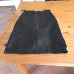 Zwarte leren rok, Kleding | Dames, Rokken, Ophalen of Verzenden, Zo goed als nieuw, Maat 36 (S), Zwart