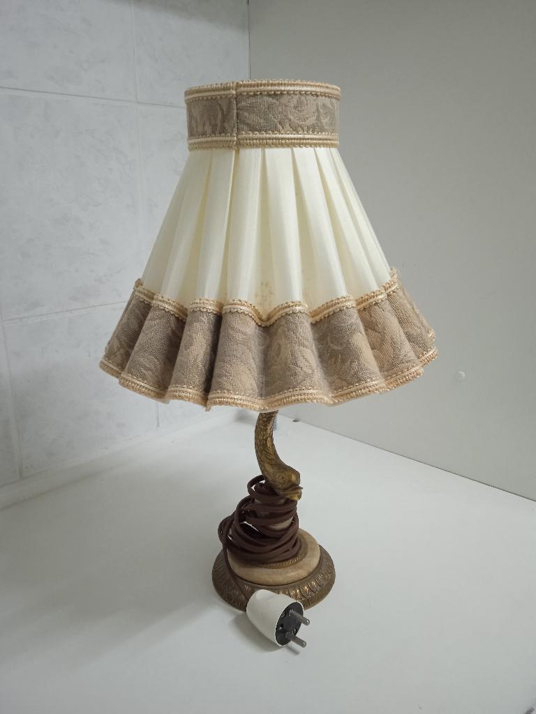 Schemerlamp, Gebruikt, Metaal, Minder dan 50 cm, Antiek