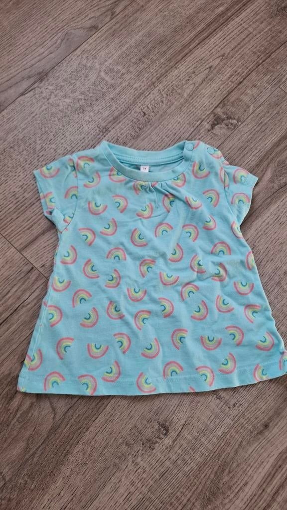 T-shirt, Kinderen en Baby's, Babykleding | Maat 74, Zeeman, Gebruikt, Meisje, Ophalen of Verzenden