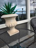 Bloempot ecru kleur voor binnen en buiten , steen., Tuin en Terras, Tuinvazen, Ophalen of Verzenden