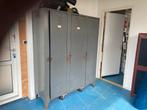 Metalen oude locker kast - Industriële vintage look, Ophalen, Gebruikt