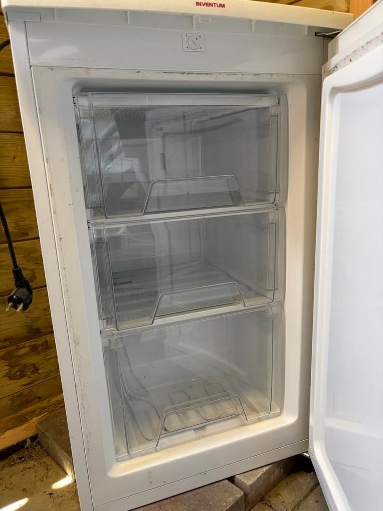 Inventum VR501 Vriezer met 3 lades - Vrijstaand, Gebruikt, Minder dan 60 cm, Energieklasse A of zuiniger, Vrijstaand