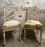 Brocante oude Franse houten stoelen / stoeltjes, Ophalen