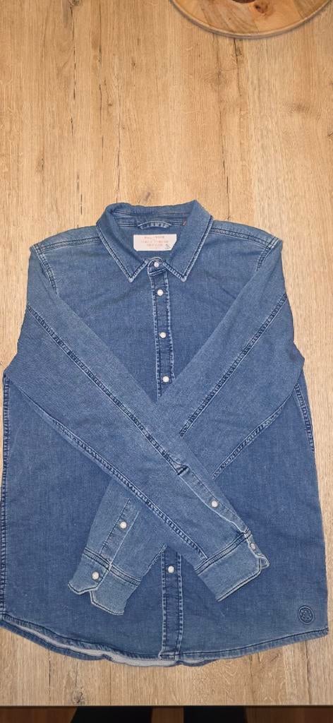 Hallinger spijkeroverhemd heren - Maat M - Zo goed als nieuw, Kleding | Heren, Blauw, Hallinger, Zo goed als nieuw, Halswijdte 39/40 (M)