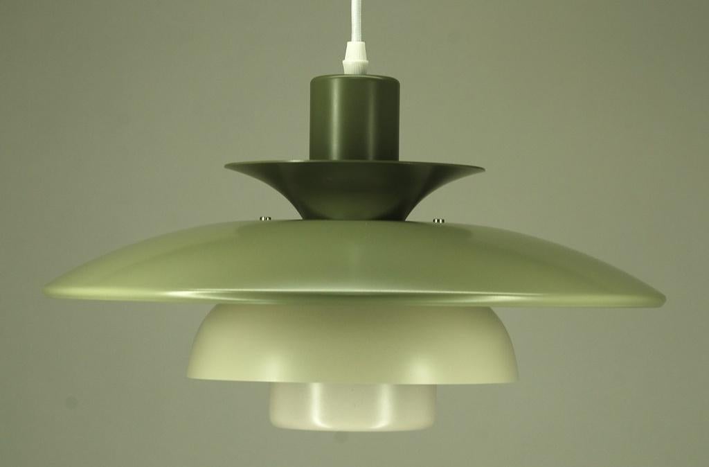 Vintage vroege 1980's Deense hanglamp, Huis en Inrichting, Lampen | Hanglampen, Vintage MCM, Verzenden, Vintage MCM, Zo goed als nieuw