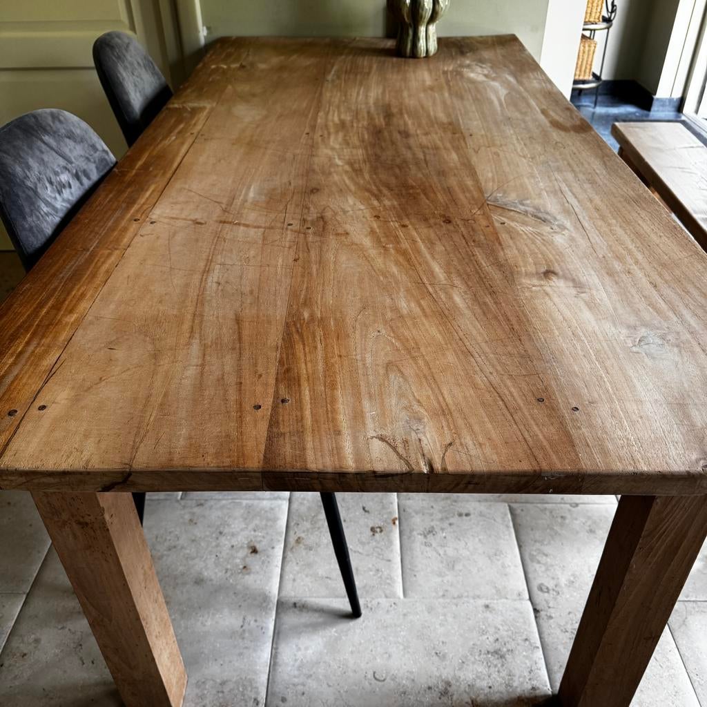 Teak tafel, Ophalen, Teakhout, 50 tot 100 cm, Zo goed als nieuw