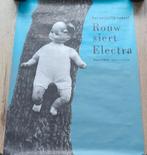Vintage Toneel Poster ROUW SIERT ELECTRA., Ophalen of Verzenden, Gebruikt, A1 t/m A3, Overige onderwerpen