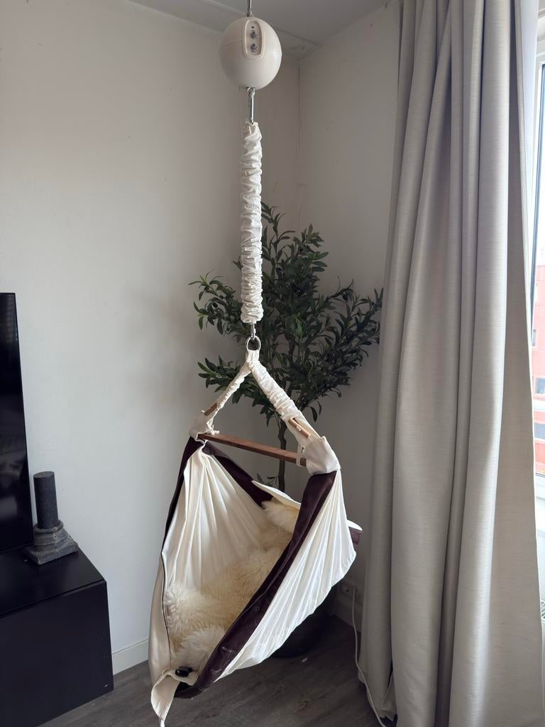 Amazona's baby hangmat met Moonboon motor + IKEA schapenklee, Ophalen of Verzenden, Gebruikt