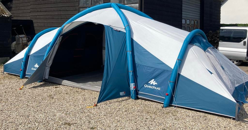 Quechua Air Seconds 8.4 Fresh & Black 8-persoons tent, Caravans en Kamperen, Tenten, Ophalen, Gebruikt, Meer dan 6
