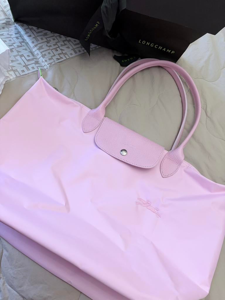 Longchamp le pliage pink L nieuw! Alles erbij! Inc.verzenden, Sieraden, Tassen en Uiterlijk, Tassen | Damestassen, Verzenden, Nieuw