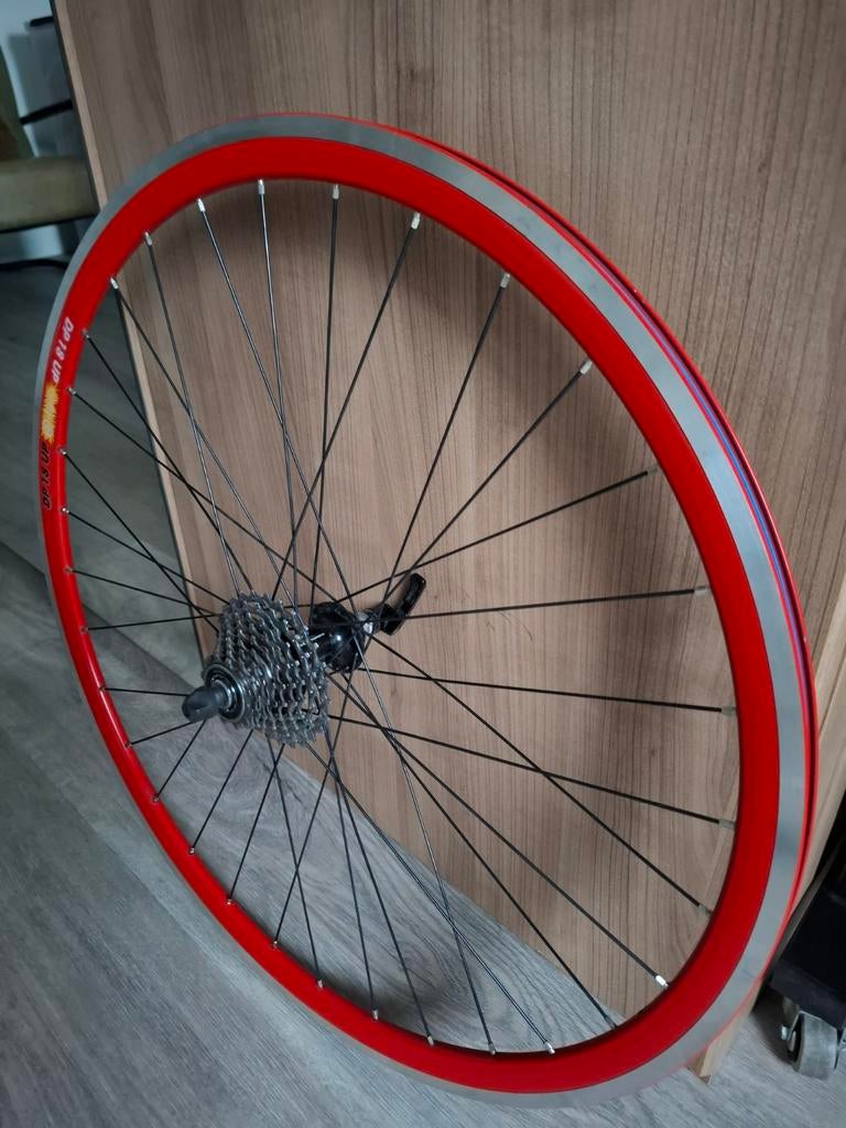 Shimano 105 Achterwiel met Rigida Velg. ZGAN!, Fietsen en Brommers, Fietsonderdelen, Ophalen, Wiel, Shimano