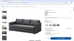 ikea slaapbank friheten, Huis en Inrichting, Ophalen, Tweepersoons, 140 cm, Zo goed als nieuw