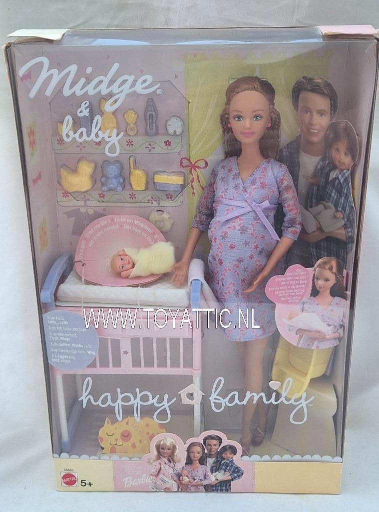 Barbie Ken Ryan Happy Family poppen oma en opa nieuw!, Verzamelen, Poppen, Ophalen of Verzenden, Nieuw, Fashion Doll