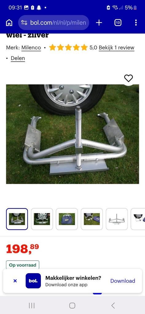 Milenco Aluminium Leveler - Nieuwstaat met Opbergtas, Ophalen of Verzenden