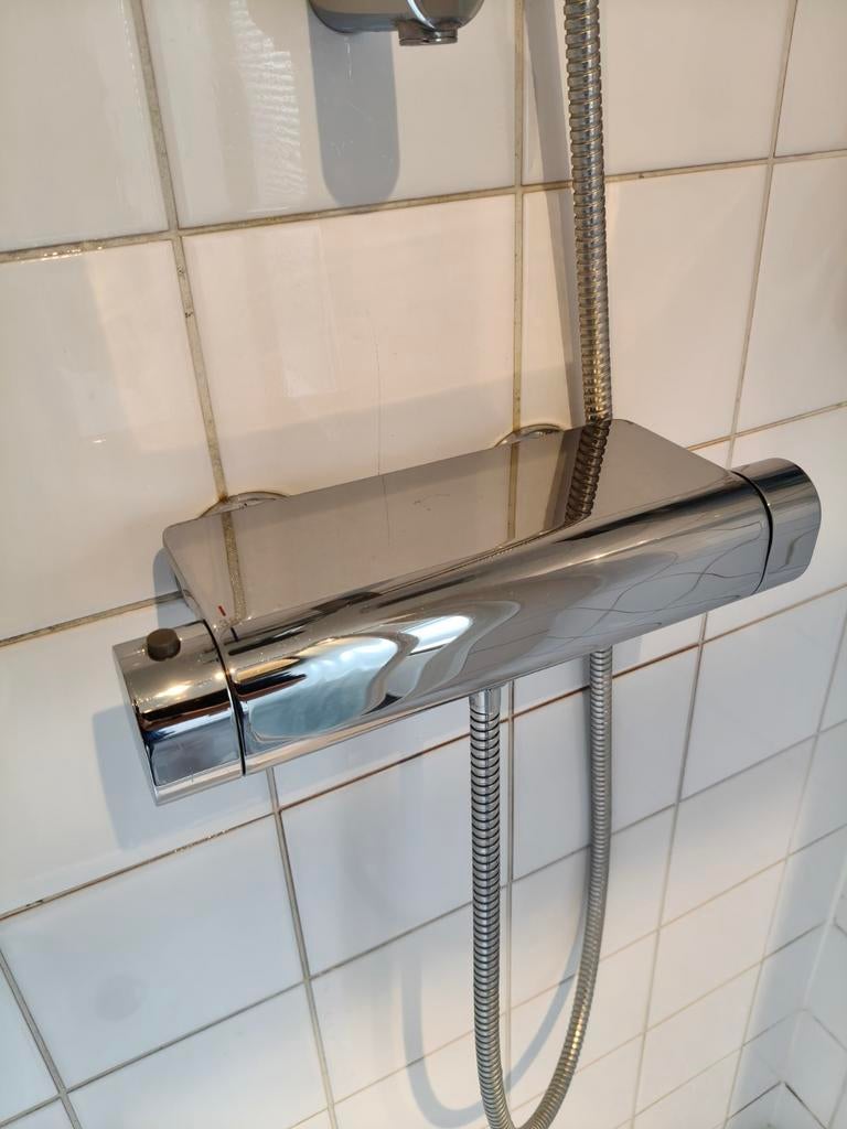 Ikea Douche mengkraan met douchekop en glijstang, Ophalen of Verzenden, Gebruikt, Rvs, Douche