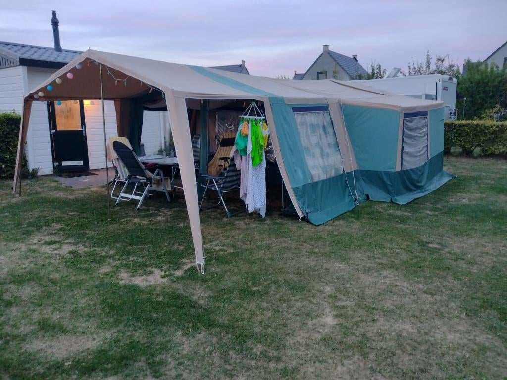 Vouwwagen Trigano vendome deluxe gl 4-8 persoons, Caravans en Kamperen, Vouwwagens, Ophalen, Trigano, Meerkleurig, Aanwezig