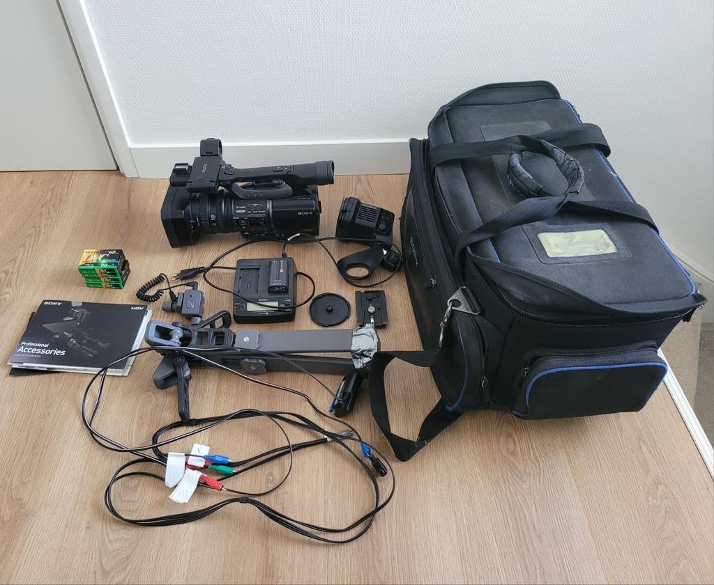 Sony HDV 1080i/MiniDV videocamera complete set, Mini dv, Gebruikt, 20x of meer, Ophalen of Verzenden