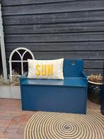 Opbergbankje met klep - Kleuterschool stijl, Huis en Inrichting, Ophalen, Gebruikt, Blauw, Eén