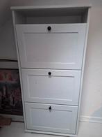 Witte schoenenkast met 3 vakken Ikea Brusali, Huis en Inrichting, Kasten | Schoenenkasten, Ophalen, Gebruikt, Modern