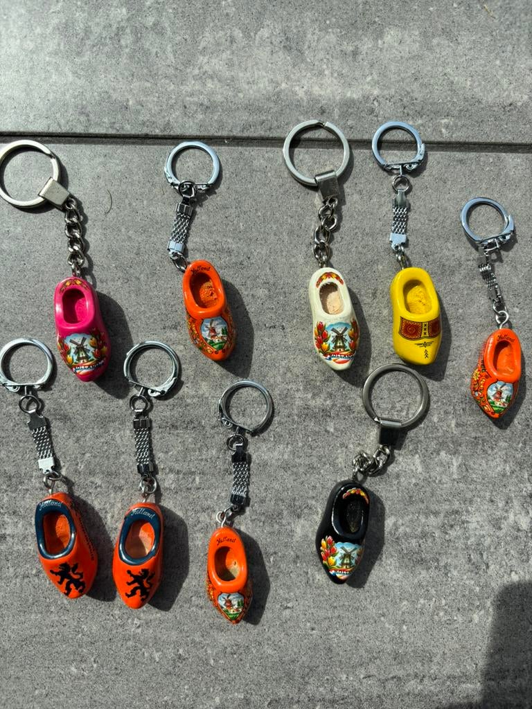 Sleutelhangers klomp 9 stuks, Ophalen of Verzenden, Nieuw, Overige typen