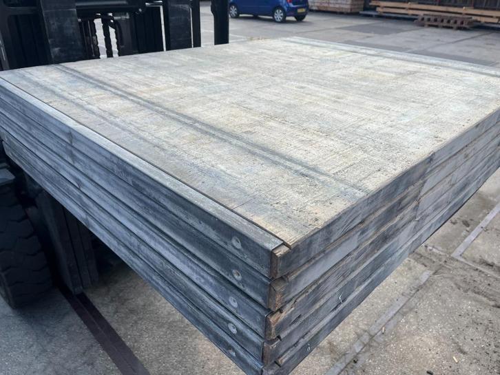 Steenschotten 110 x 140 ZEER MOOI , 5cm dik  , hout, Tuin en Terras, Terrasdelen en Vlonders, Gebruikt, Hout, Ophalen