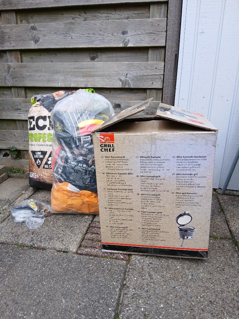 Mini BBQ, Ophalen, Zo goed als nieuw, Kamado, Met accessoires