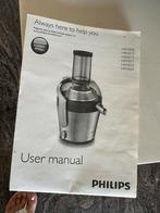 Philips Sapcentrifuge HR187x - Krachtige Juicer, Ophalen of Verzenden, Gebruikt, Elektrisch, Sapcentrifuge