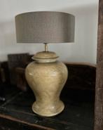 Chinese tafel lamp craquelé groenig zonder de kap, Huis en Inrichting, Lampen | Tafellampen, Ophalen of Verzenden, Gebruikt, Minder dan 50 cm