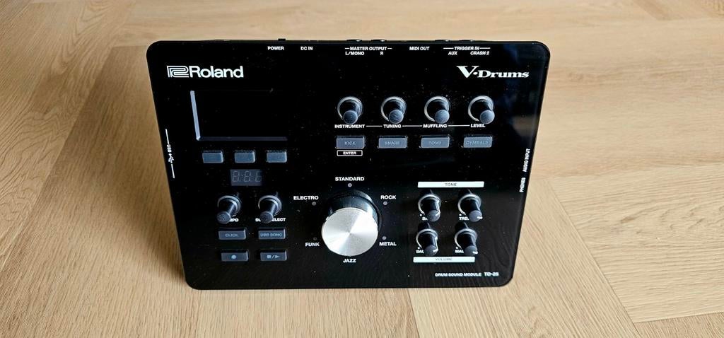 Roland TD-25 Drummodule Compleet, Ophalen of Verzenden, Zo goed als nieuw, Roland