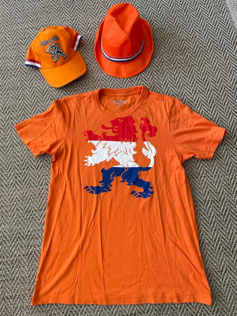 Oranje Koningsdag Shirt - EK- Nieuw met Leeuw Maat L, Kleding | Heren, Ophalen of Verzenden, Nieuw, Maat 52/54 (L), Oranje