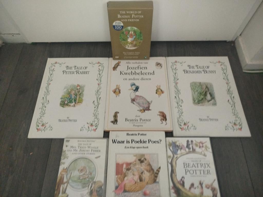 BEATRIX POTTER  HARDCOVER BOEKEN EN DVD COLLECTIE, Boeken, Ophalen of Verzenden, Zo goed als nieuw, Beatrix Potter
