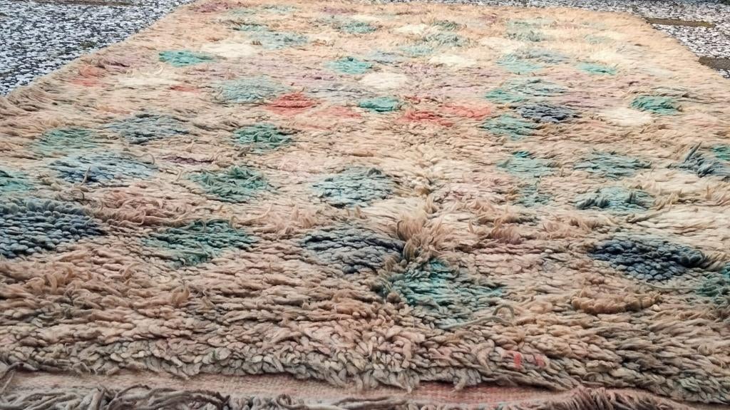 Handgeknoopt Berber kleed wol 310x130cm, 150 tot 200 cm, 200 cm of meer, Ophalen of Verzenden, Zo goed als nieuw