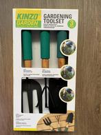 Kinzo  Tuingereedschap Set - 3delig schepje, hark, spitsvork, Ophalen of Verzenden, Nieuw, Overige soorten