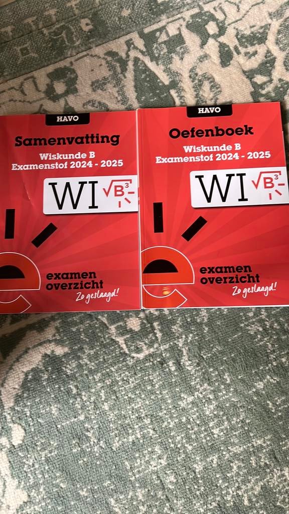 Examenoverzicht Wiskunde B Havo, Boeken, Ophalen of Verzenden, Gelezen, HAVO, Wiskunde B