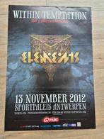 Concert poster Within Temptation 2012 Sportpaleis Antwerpen, Verzamelen, Ophalen of Verzenden, Zo goed als nieuw, Muziek