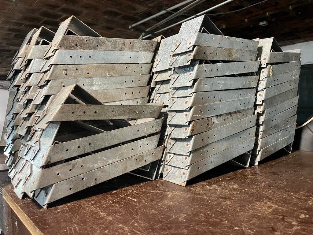 Gordinglas 75x225 mm - verzinkt - restpartij, Ophalen, Gebruikt, 100 tot 250 mm, Overige typen