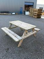 150 picknicktafel. B keus., Tuin en Terras, Ophalen, Gebruikt, Rechthoekig, Hout