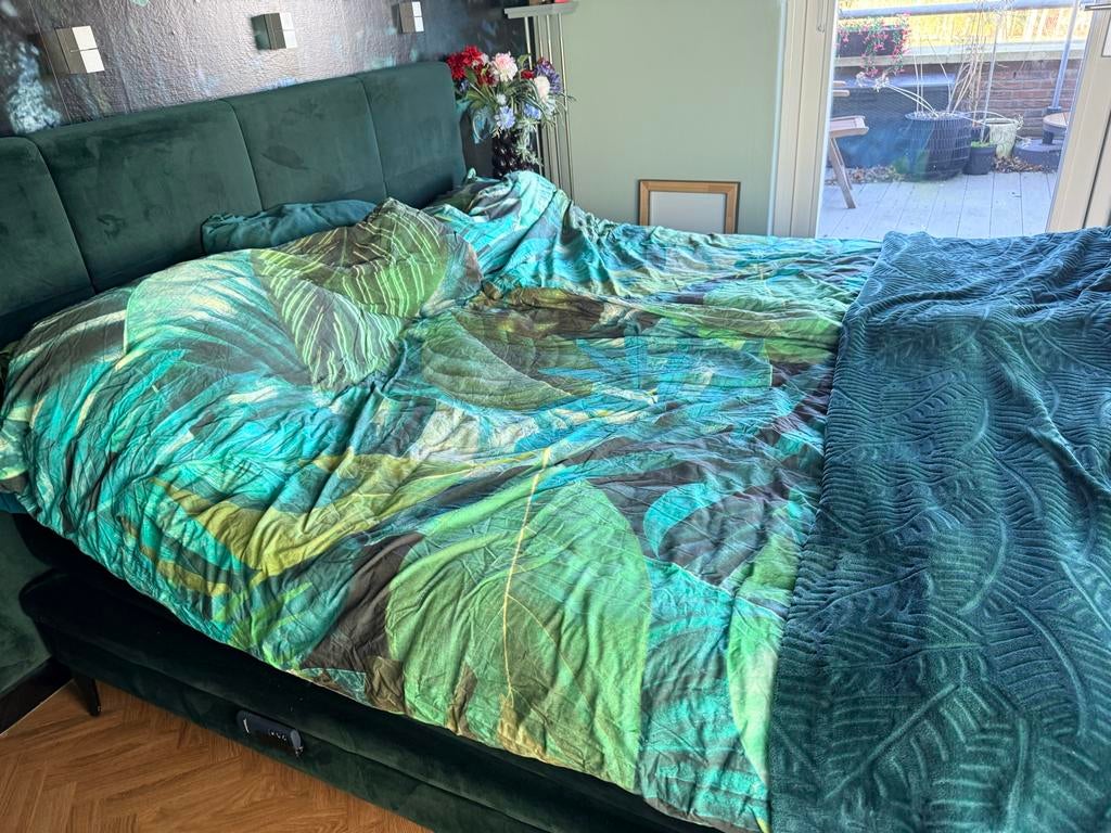 Elektrisch verstelbare Boxspring Karlsson Vidar HR Extra, Huis en Inrichting, Slaapkamer | Boxsprings, Ophalen, Tweepersoons, Zo goed als nieuw