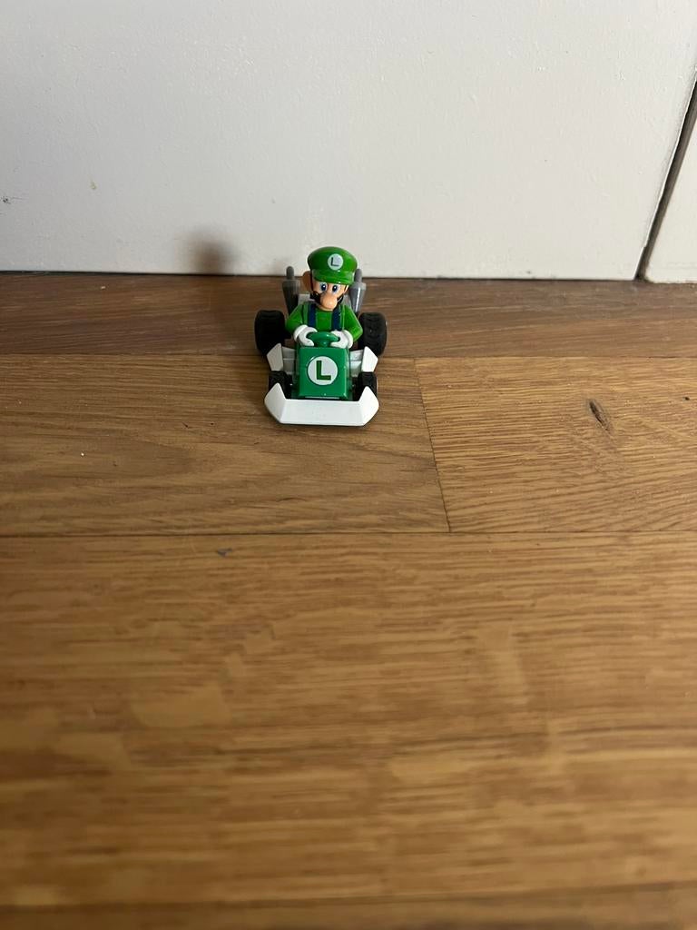 Mario kart ds yujin gachapon luigi kart popppetje figure, Ophalen of Verzenden, Zo goed als nieuw