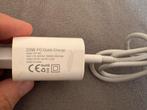 Originele 20W USB-C kabel met adapter, Telecommunicatie, Mobiele telefoons | Telefoon-opladers, Ophalen of Verzenden, Zo goed als nieuw