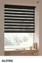 5 Alsten JYSK duo rolgordijnen zwart met witte cassette, Ophalen, Gebruikt, 100 tot 150 cm, 150 tot 200 cm